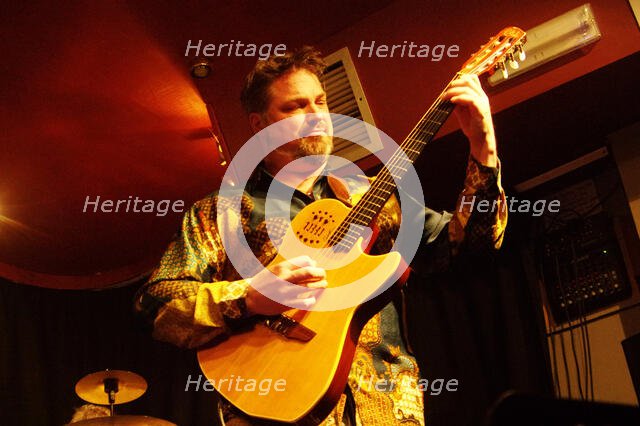 Nicolas Meier, Oxley-Meier Guitar Project, Verdict Jazz Club, Brighton, East Sussex, May 2023. Creator: Brian O'Connor.