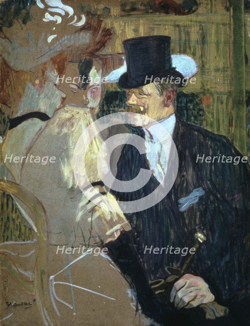 'The Englishman at the Moulin Rouge', 1892. Artist: Henri de Toulouse-Lautrec