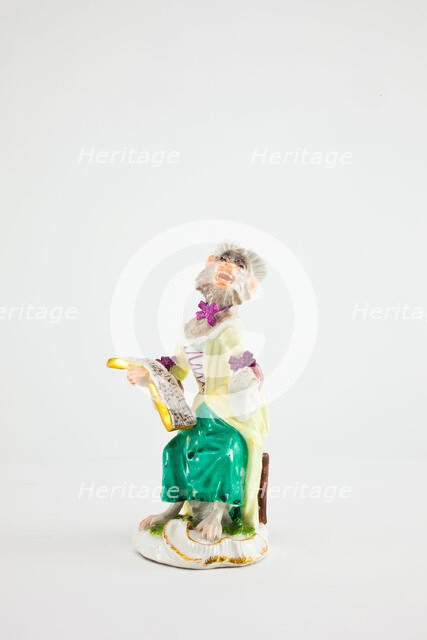 Singer for the Monkey Band, Meissen, c. 1765. Creators: Meissen Porcelain, Johann Joachim Kaendler.