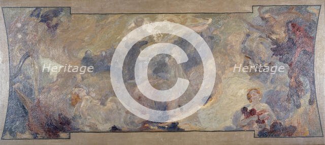 Esquisse pour le Petit Palais, galerie sud : La musique fantastique, between 1906 and 1917. Creator: Alfred Philippe Roll.