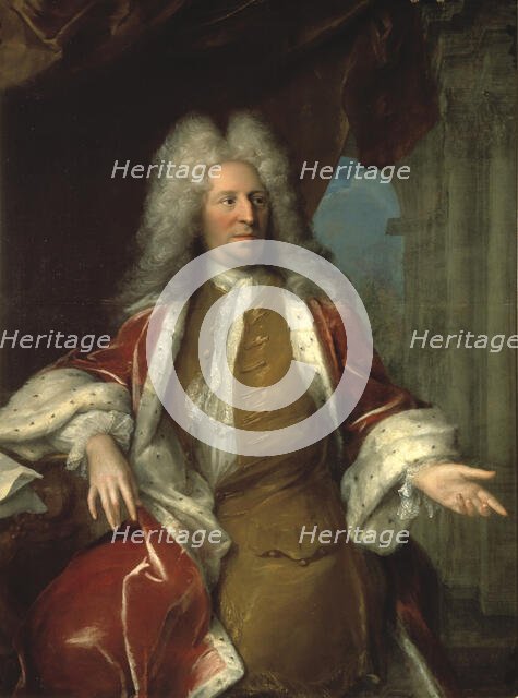 Nicodemus Tessin the Younger, 1654-1728, 1723. Creator: Georg Desmarees.