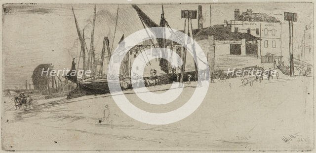 Chelsea Wharf, 1863. Creator: James Abbott McNeill Whistler.