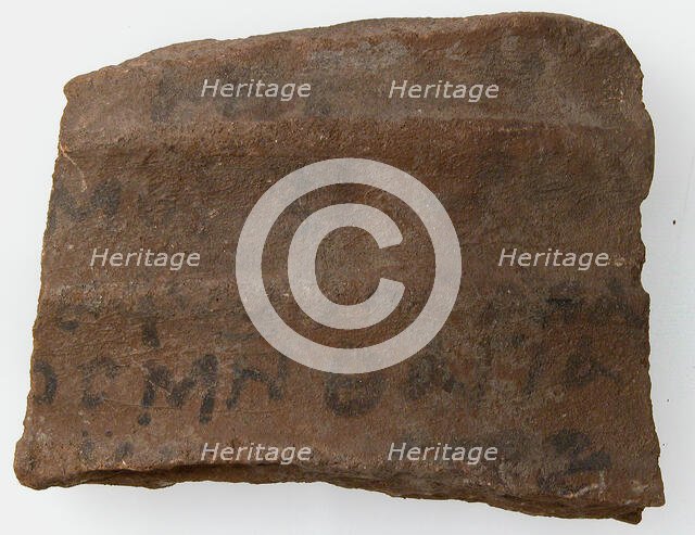 Ostrakon, Coptic, 600. Creator: Unknown.