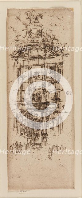 Gold House, Brussels, 1887. Creator: James Abbott McNeill Whistler.