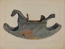 Toy Rocking Horse, c. 1936. Creator: John Fisk.