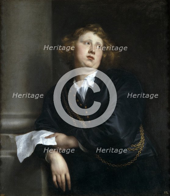 Portrait of the Composer and Organist Henricus Liberti (1610-1669). Artist: Dyck, Sir Anthony van (1599-1641)