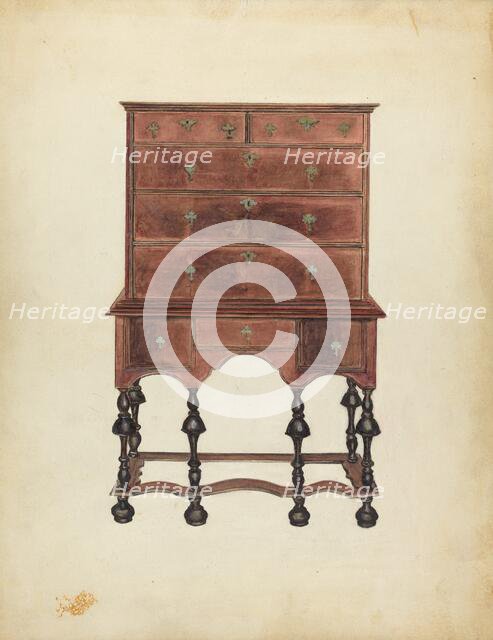 Chest of Drawers, c. 1939. Creator: Harry Eisman.