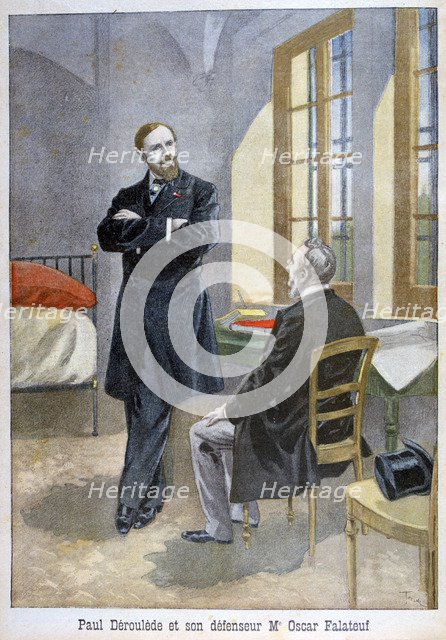 Paul Déroulède and his defender Oscar Falateuf, 1899.  Artist: Oswaldo Tofani