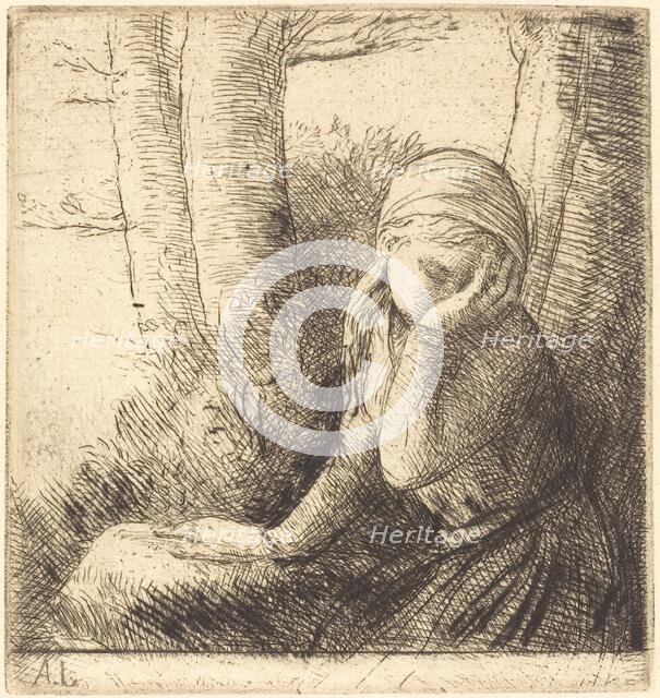 Desperate Young Girl (La jeune desesperee). Creator: Alphonse Legros.