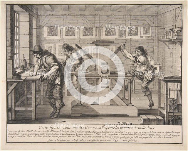 The Intaglio Printers, 1642. Creator: Abraham Bosse.