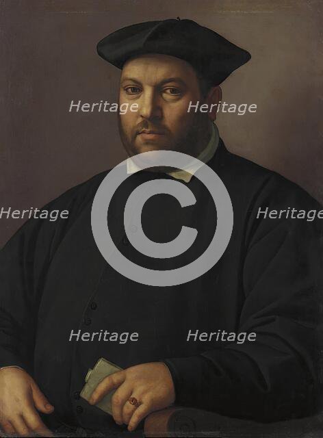 Portrait of a Nobleman of the Capponi Family, 1555. Creator: Ridolfo Ghirlandaio.