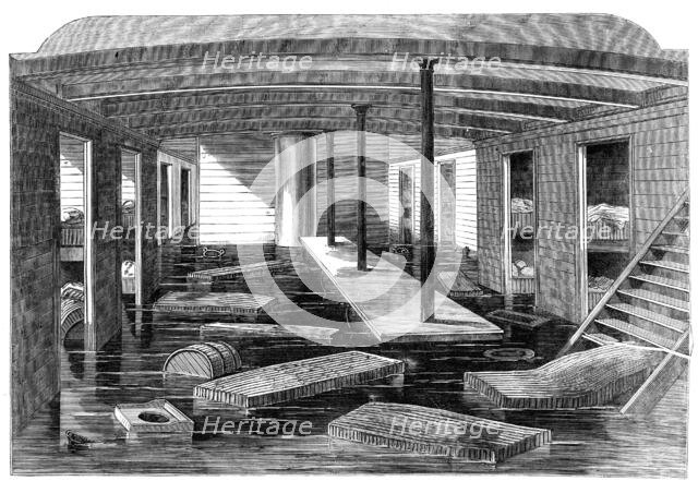 The midships saloon of the City of New York, 1864. Creator: Unknown.