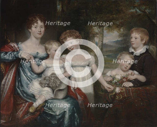 Mrs. Hawkins and Family, ca. 1818-1820. Creator: Unknown.