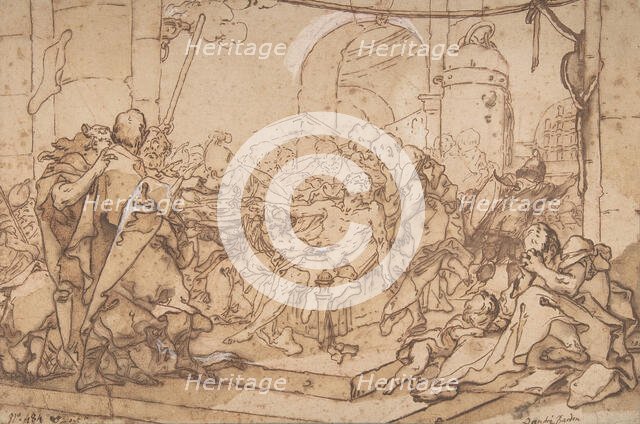 The Death of Socrates, ca. 1749. Creator: Michel-Francois Dandre-Bardon.