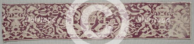 Embroidered Border, 1500s-1600s. Creator: Unknown.