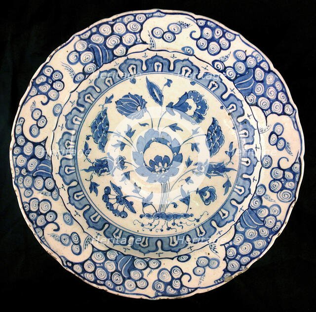 Footed Bowl with Lotuses, Turkey, first half 16th century. Creator: Unknown.