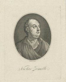 Portrait of the composer Niccolò Jommelli (1714-1774). Creator: Riedel, Gottlieb Friedrich (1724-1784).