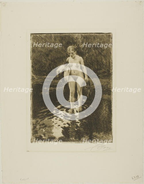 The Ford, 1912. Creator: Anders Leonard Zorn.