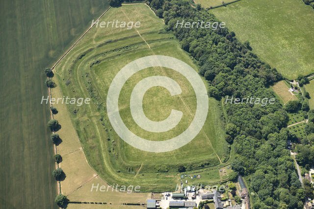 Sodbury Camp, a bivallate hillfort earthwork, Little Sodbury, Gloucestershire, 2023 Creator: Robyn Andrews.