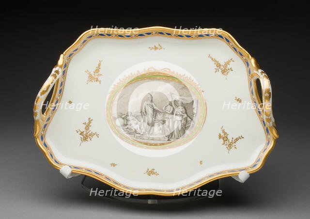 Tray (part of a Coffee Service), Vienna, c. 1770. Creator: Vienna State Porcelain Manufactory.