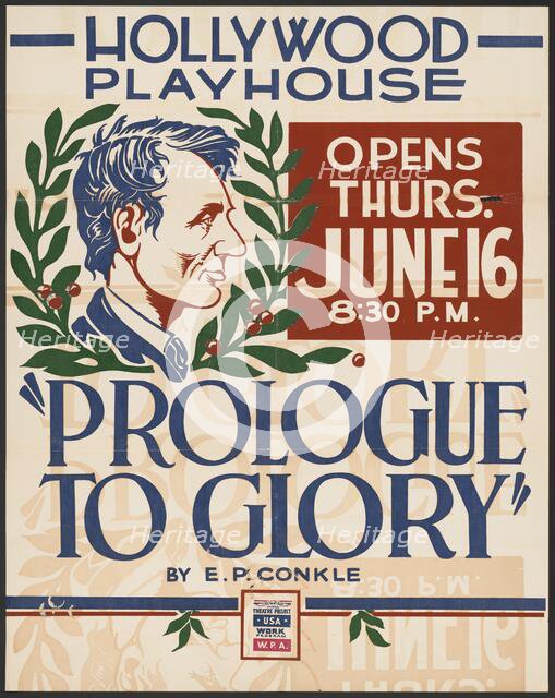 Prologue to Glory, Los Angeles, 1938. Creator: Unknown.