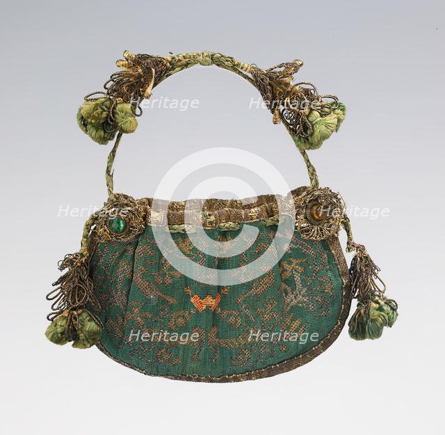 Purse, European, fourth quarter 17th century. Creator: Unknown.