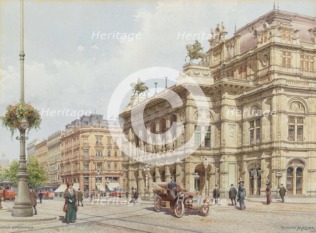 Vienna, Opernring, 1914. Creator: Moser, Richard (1874-1924).