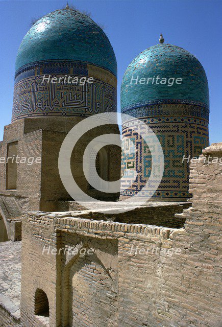 Tower of the Shah-Zindeh Mausoleums, 14th century. Artist: Unknown