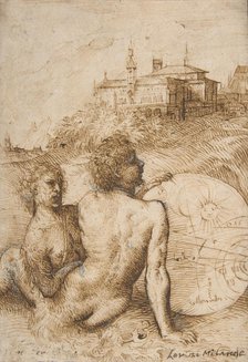 Two Satyrs in a Landscape, ca. 1505-10. Creator: Titian.