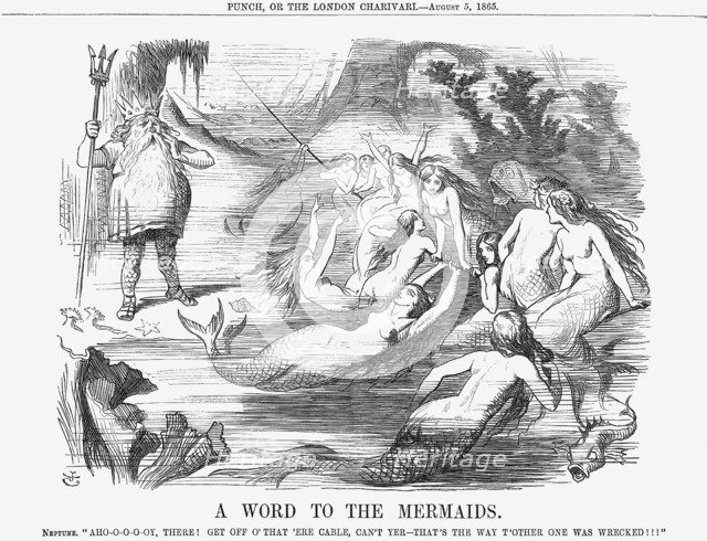 'A Word to the Mermaids', 1865. Artist: John Tenniel
