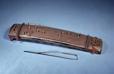 Japanese Koto, ancient stringed instrument.