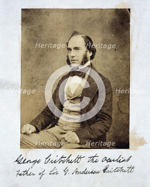 George Critchett, ophthalmic surgeon, c1850s. Creator: Unknown.