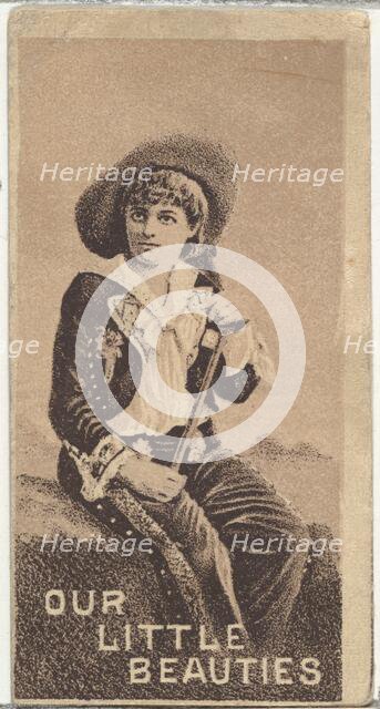 From the Actresses series (N57) promoting Our Little Beauties Cigarettes for Allen & Ginte..., 1890. Creator: Allen & Ginter.