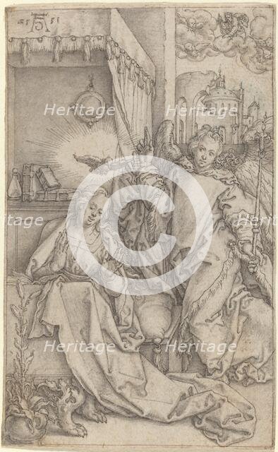 The Annunciation, 1552. Creator: Heinrich Aldegrever.