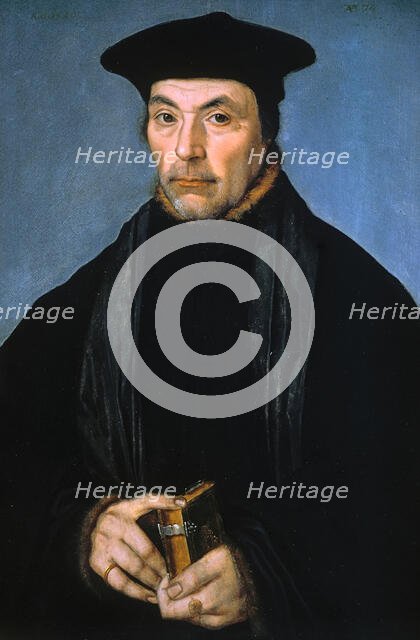 Portrait of a Scholar or Preacher, 1529. Creator: Unknown.