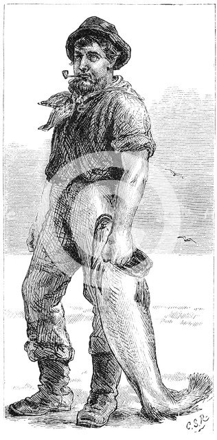 Typical Cape Cod fisherman, 1875. Artist: Unknown