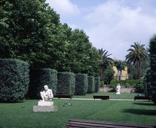 Partial view of the Municipal Park Can Boixeres in L'Hospitalet del Llobregat.