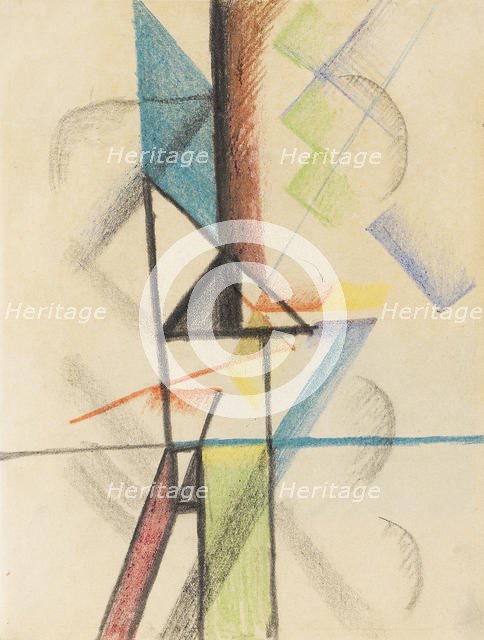 Abstract forms V, 1913. Creator: Macke, August (1887-1914).