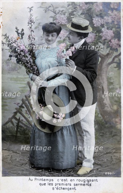 French romantic postcard, c1900. Artist: Unknown