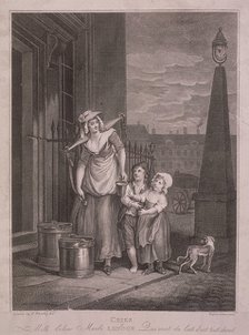 'Milk below Maids', Cries of London, c1795. Artist: Luigi Schiavonetti