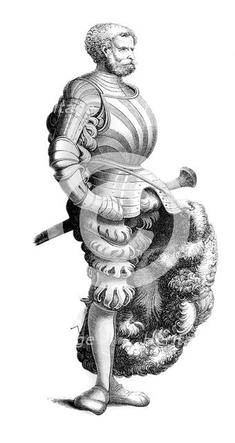 German knight, 15th century (1849).Artist: Burgmayer