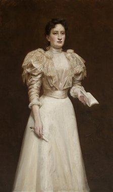 Portrait of Antonina Schmidt, 1897. Creator: Stanislaw Cercha.