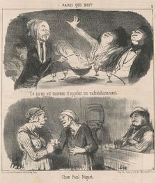 Ce qu'on est convenue d'appeler un rafraichissement, 19th century. Creator: Honore Daumier.