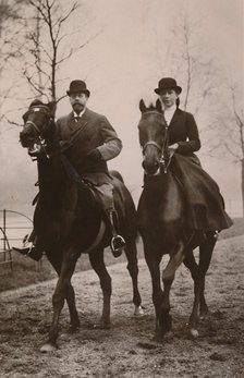 'H.M. King George V. and Princess Mary', 1914. Creator: Rotary Photo.
