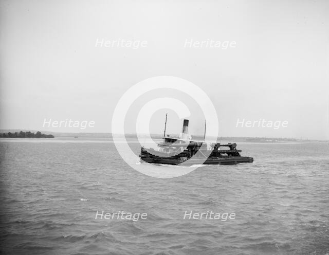 Guns bound for the testing grounds, Washington, D.C., between 1900 and 1920. Creator: Unknown.