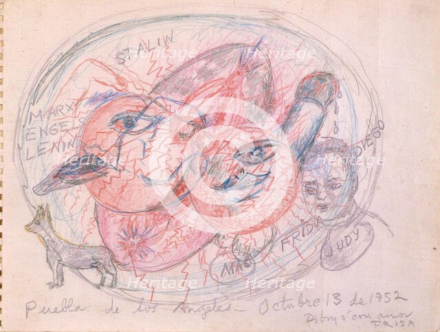 Puebla de los Ángeles, 1952. Creator: Kahlo, Frida (1907-1954).