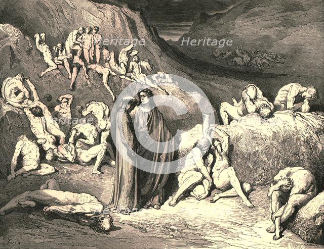 'The crust came drawn from underneath in flakes', c1890.  Creator: Gustave Doré.