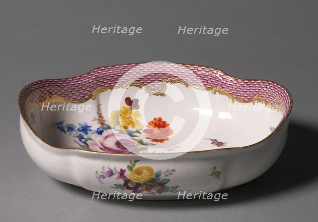 Basin, c. 1765. Creator: Meissen Porcelain Factory (German).