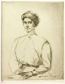 Drypoint Number One: Portrait, 1909. Creator: Donald Shaw MacLaughlan.