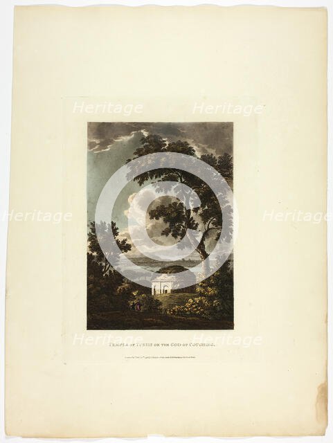 Temple of Tussis or the God of Coughing, plate twenty-nine from the Ruins of Rome, pub. Feb 20, 1798 Creator: Matthew Dubourg.